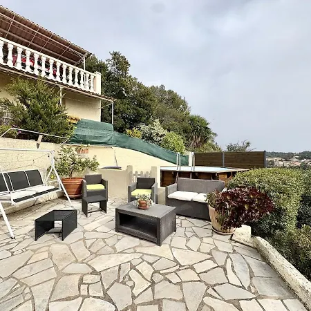 Maison Lumineuse Avec Vue Mer, Montagne Et Sur Le Rocher De Roquebrune, Piscine Et Parking Saint-Raphaël